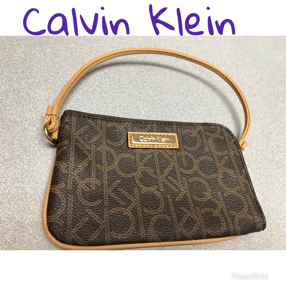 Calvin Klein Handbags - Calvin Klein Monogram Wristlet
